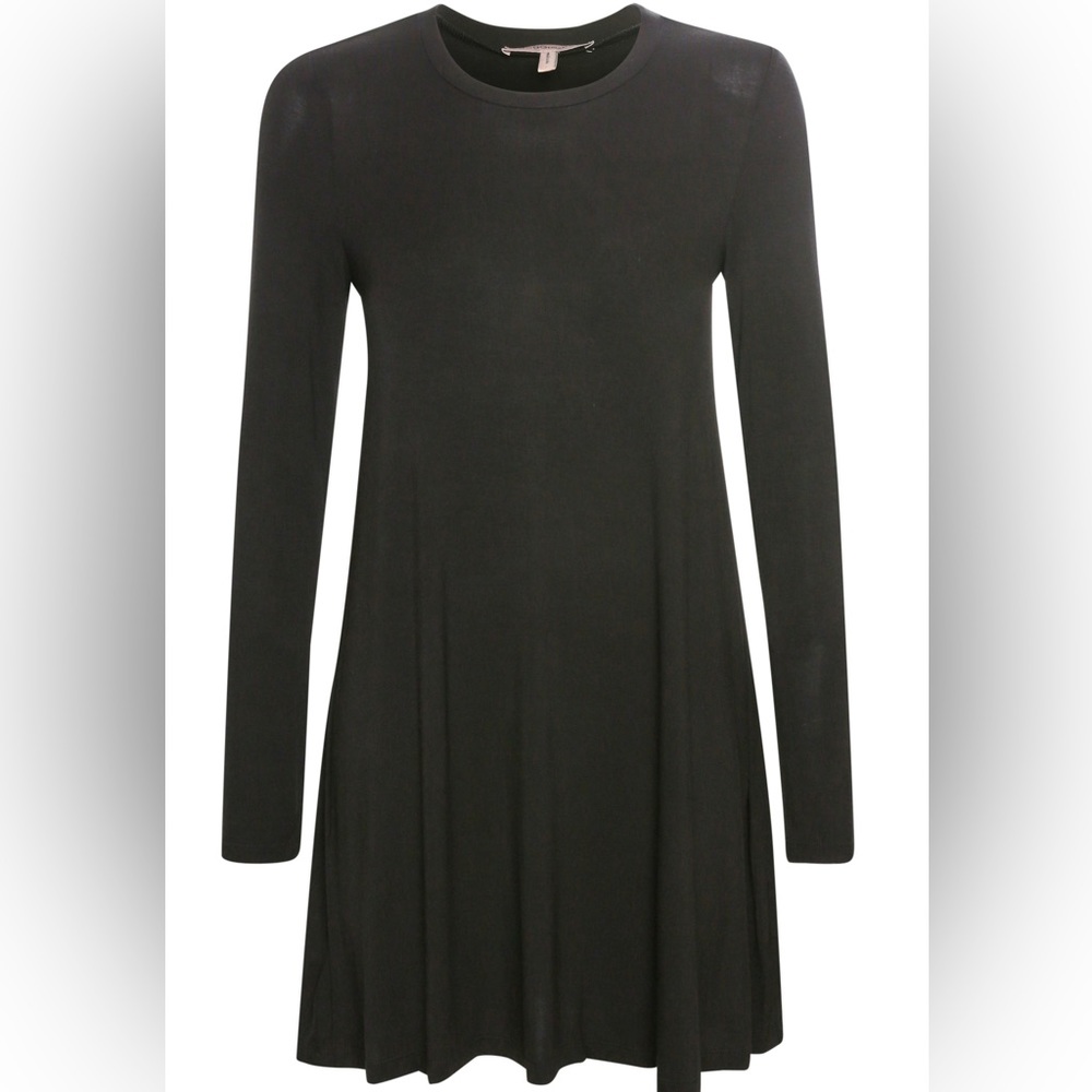 BCBGenaration Long Sleeve Crew Neck Midi Dress